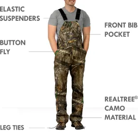 #851 American Made Realtree Camo Bib Overalls Made in USA