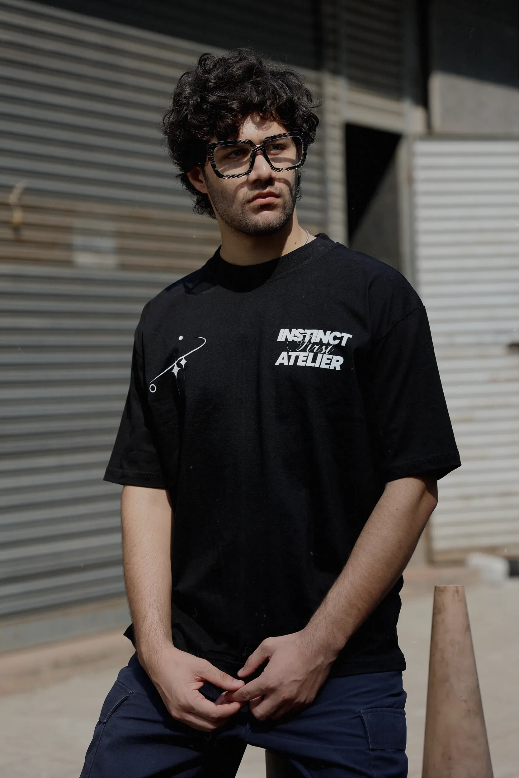 Atelier Oversized T-shirt- Black