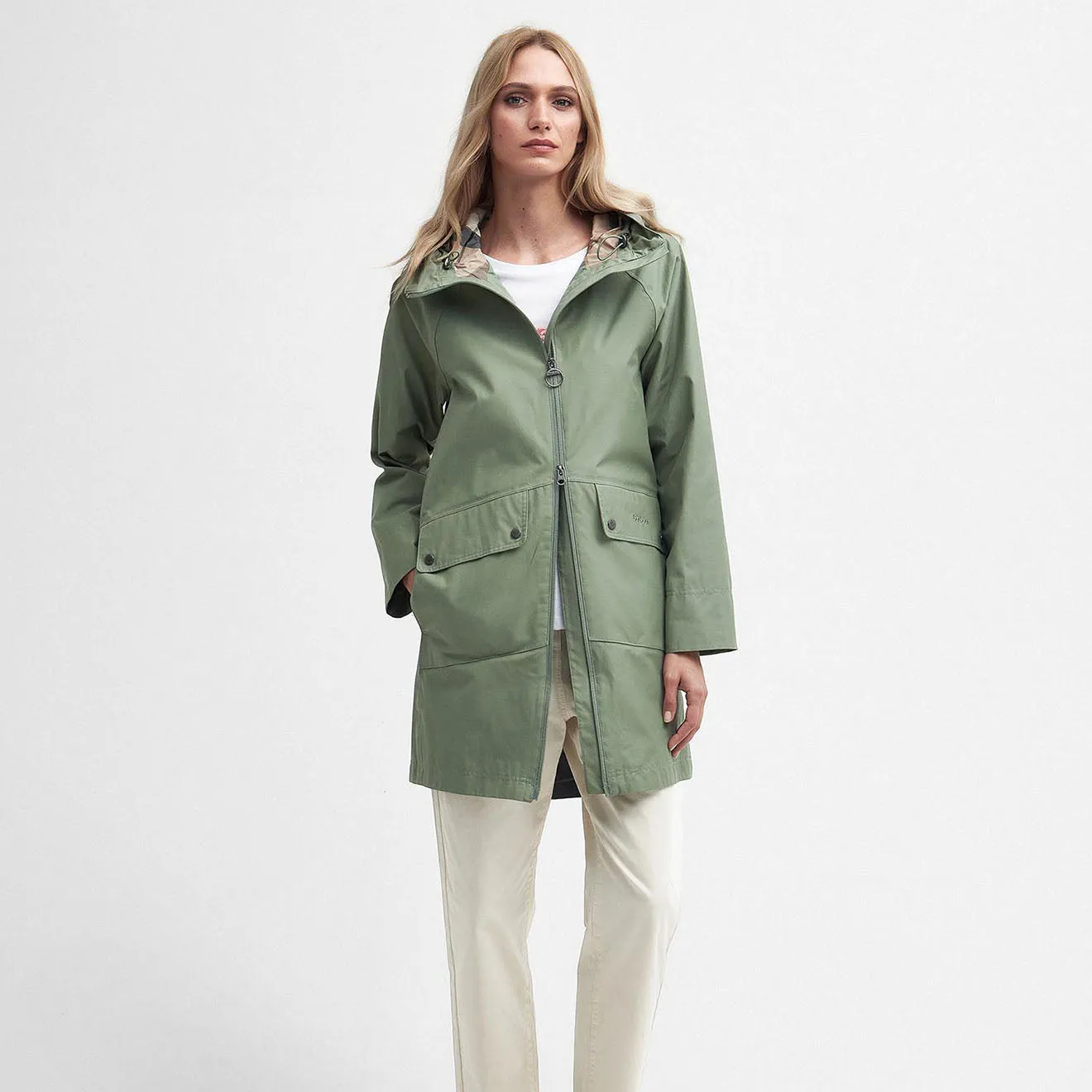 Barbour Womens Heron Waterproof Jacket Bayleaf