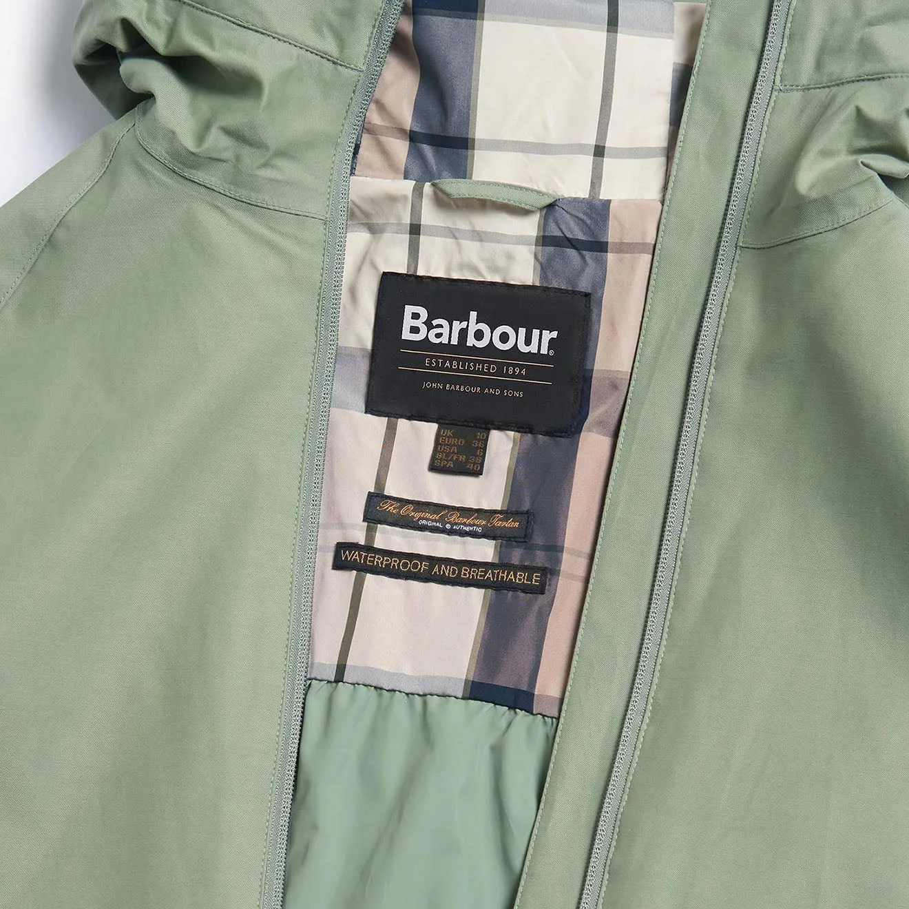 Barbour Womens Heron Waterproof Jacket Bayleaf