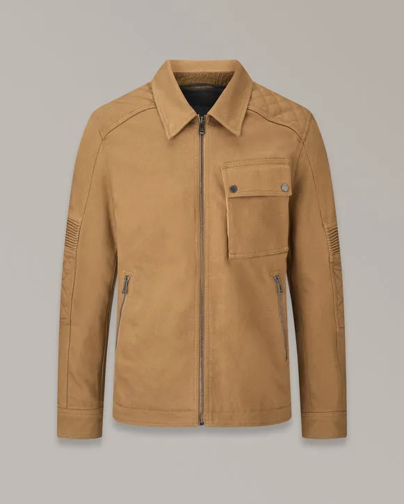 BELSTAFF OUTRIDER MOTORCYCLE OVERSHIRT - KHAKI