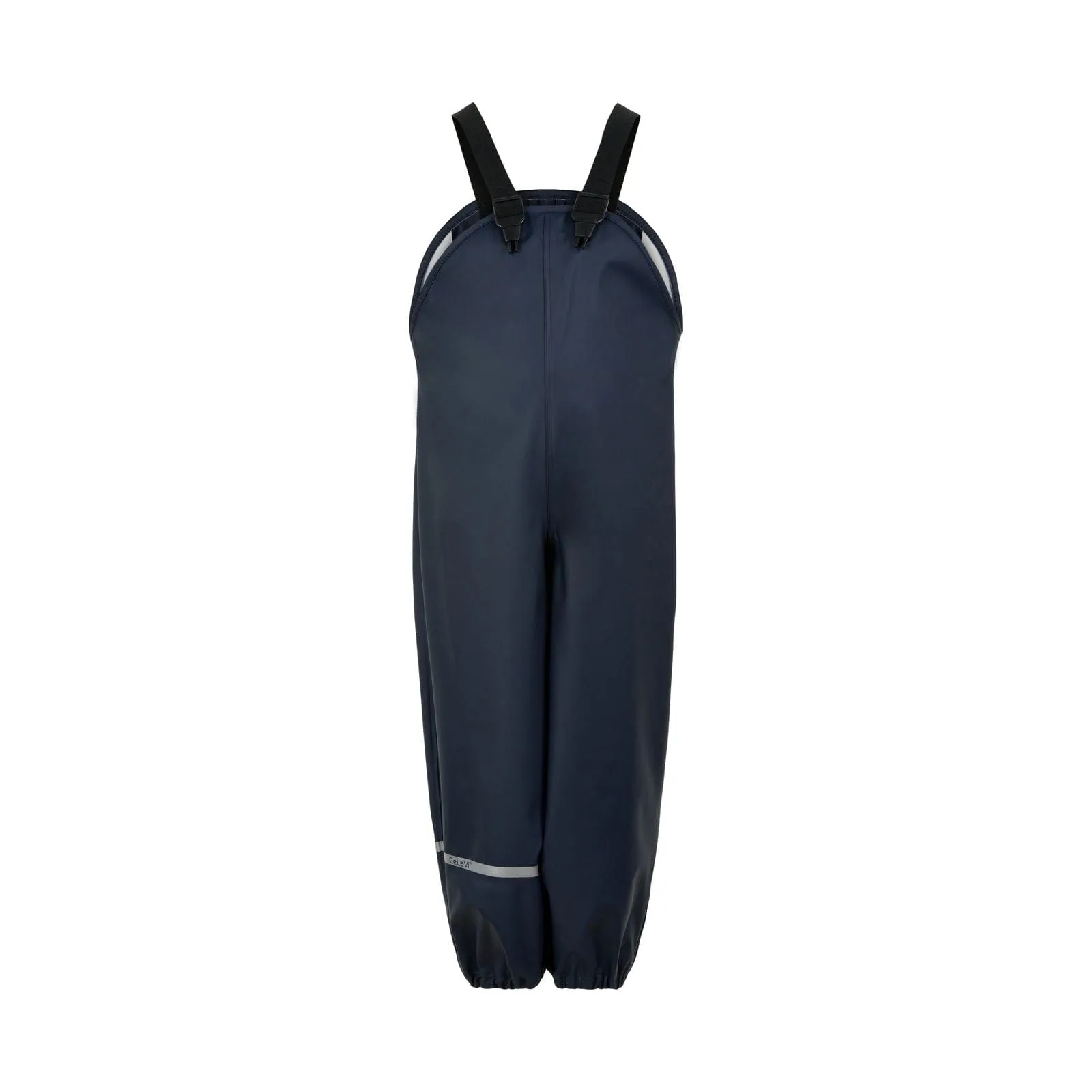 Bibbed Eco Rain Pants from Recycled Fabric in Navy