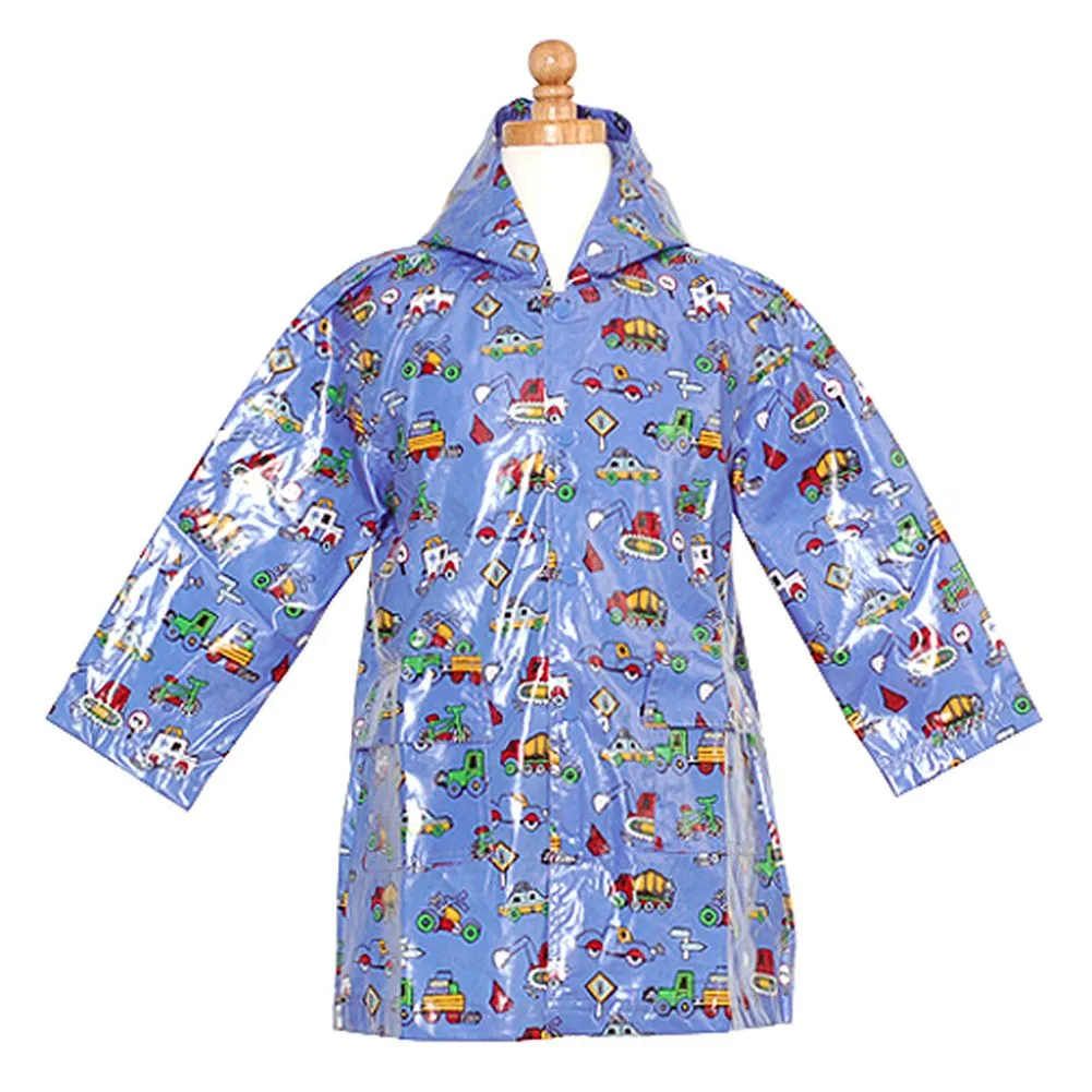 Boys Outerwear Blue Truck Unlined Raincoat 12M-8