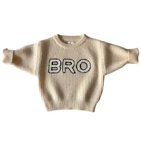 Bro Knit Sweater | Soft White