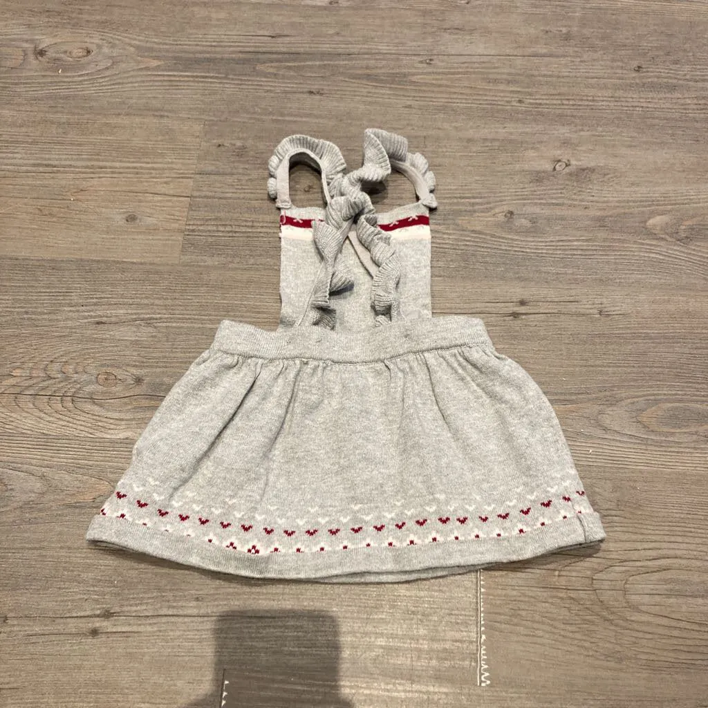 Carter's Grey Overalls/Dress 9m