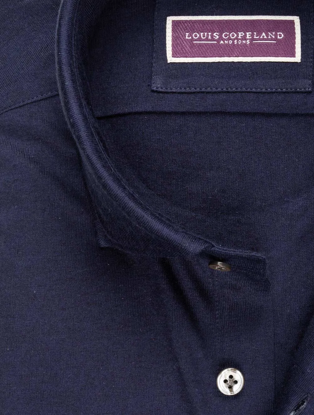 Cashmere Blend Jersey Shirt Navy