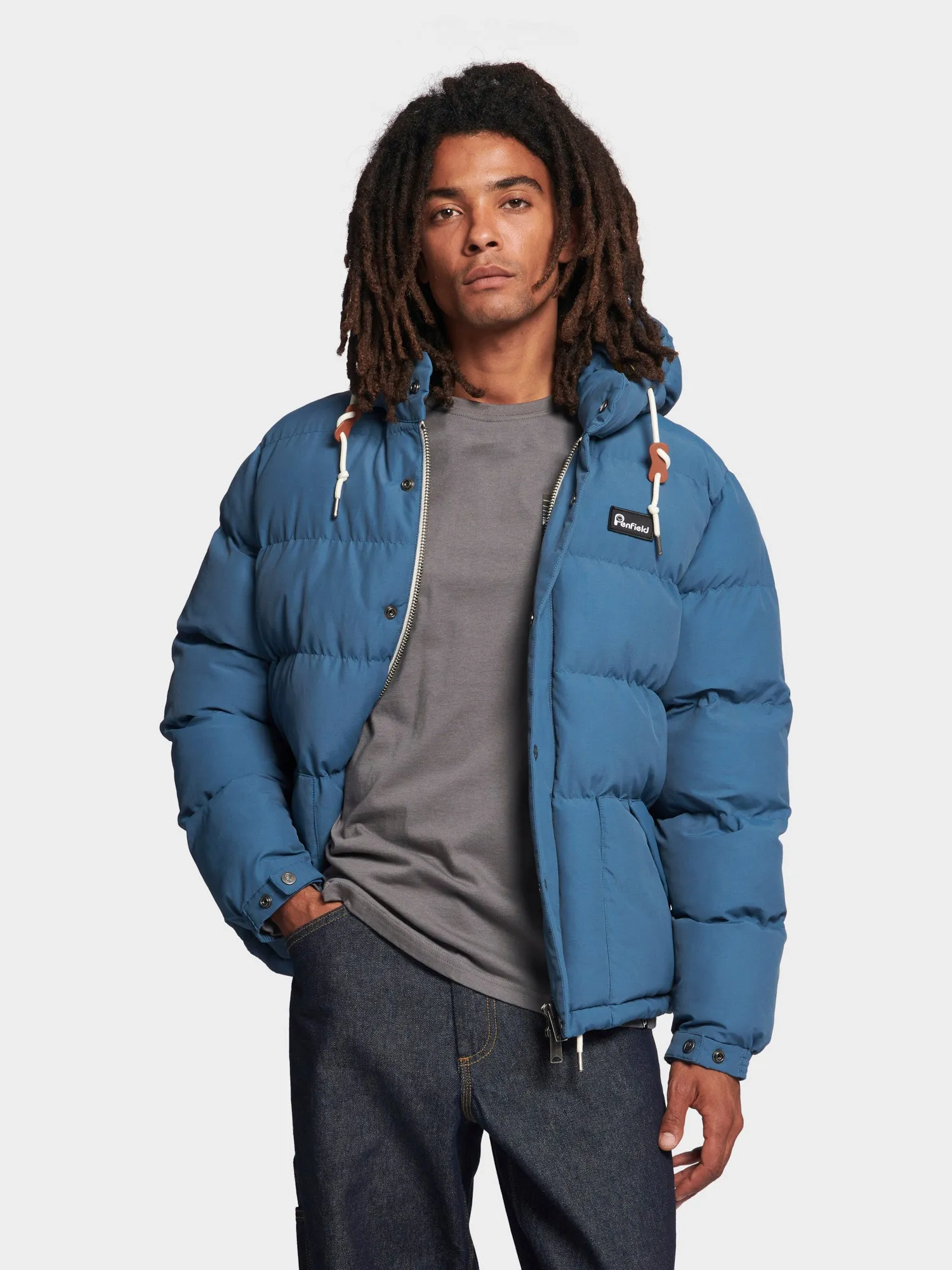 Contrast Bowerbridge Jacket in Real Teal