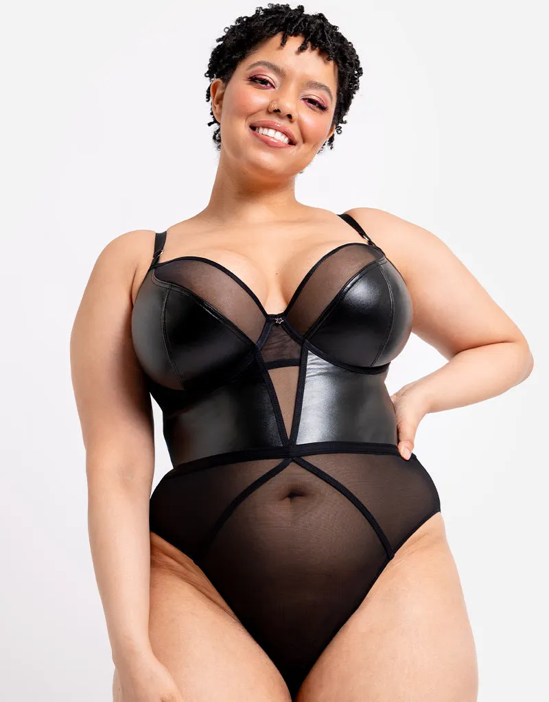 Curvy Kate Lucky Star Plunge Body Black