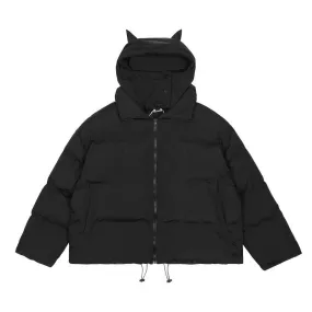 Feline Noir Puffer Jacket