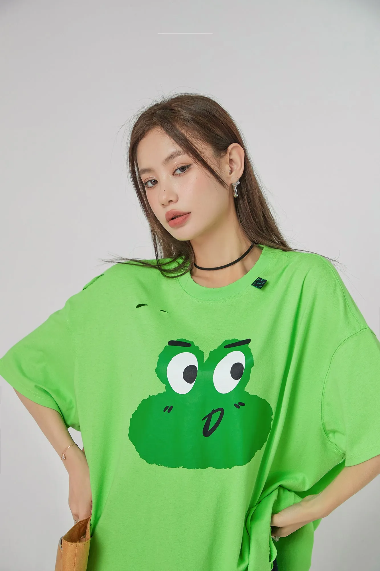 Frog With Moods Damage T-Shirt