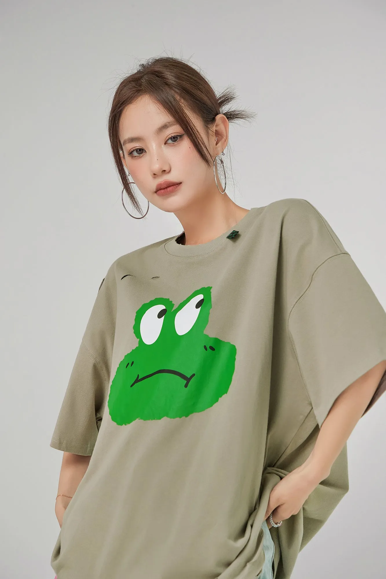 Frog With Moods Damage T-Shirt