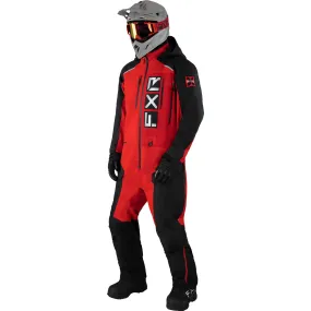 FXR Mens Recruit F.A.S.T. Insulated Monosuit Black/Red