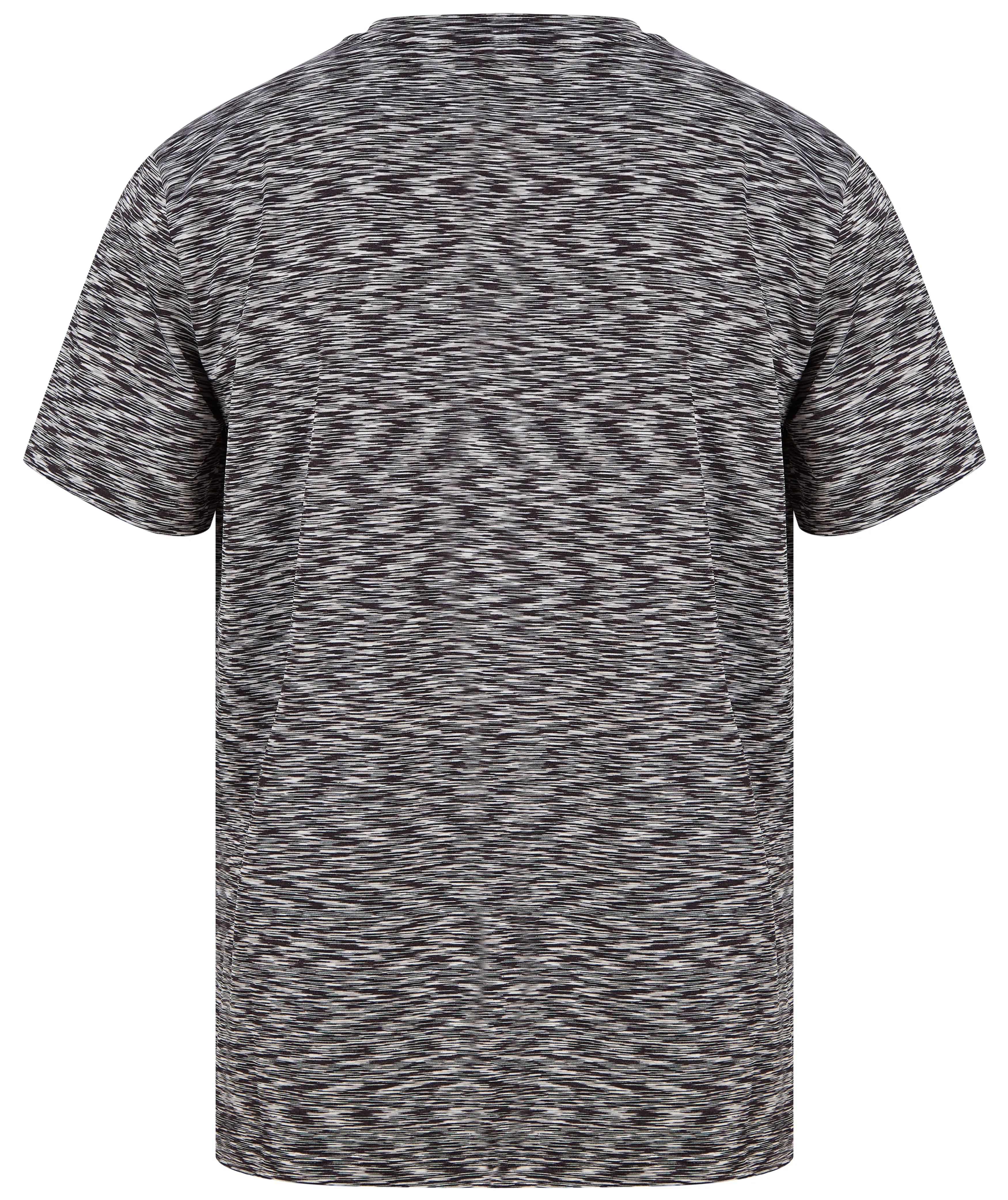 Gratitude Stripe T Shirt Steel Grey