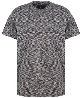 Gratitude Stripe T Shirt Steel Grey