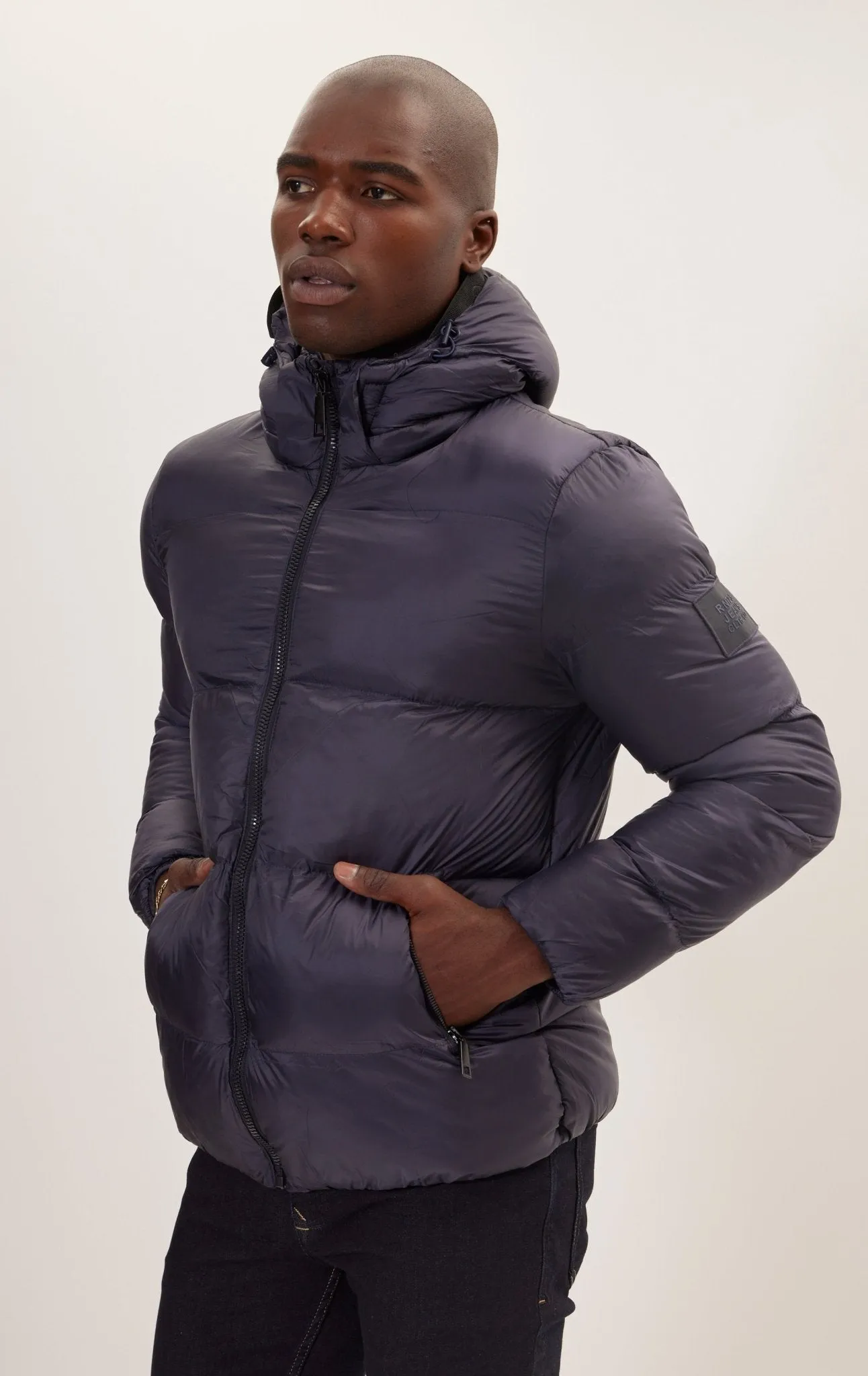 Heavy Padded Coat - Navy