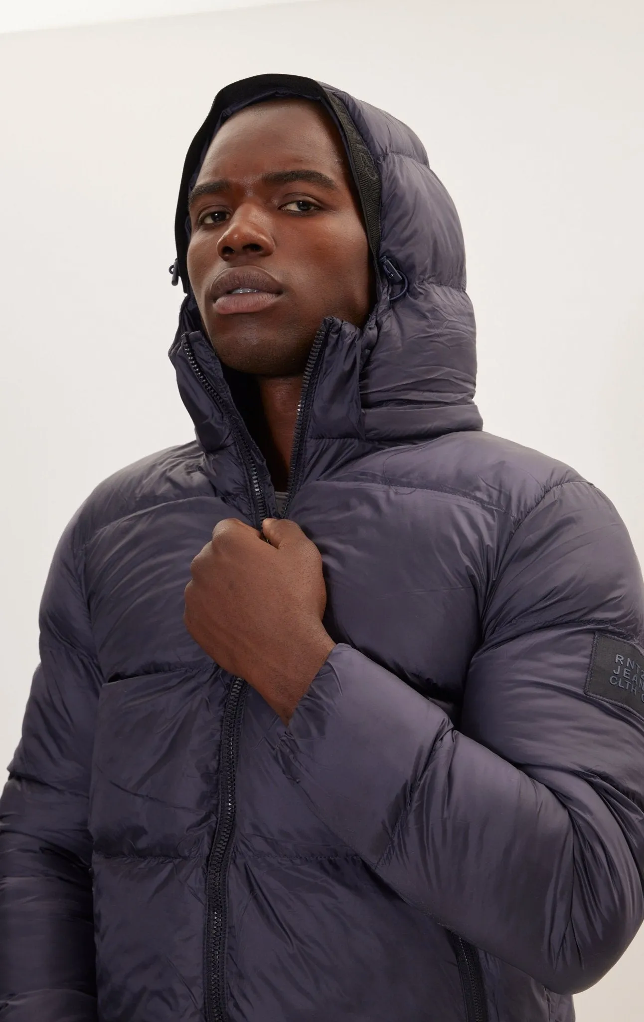 Heavy Padded Coat - Navy