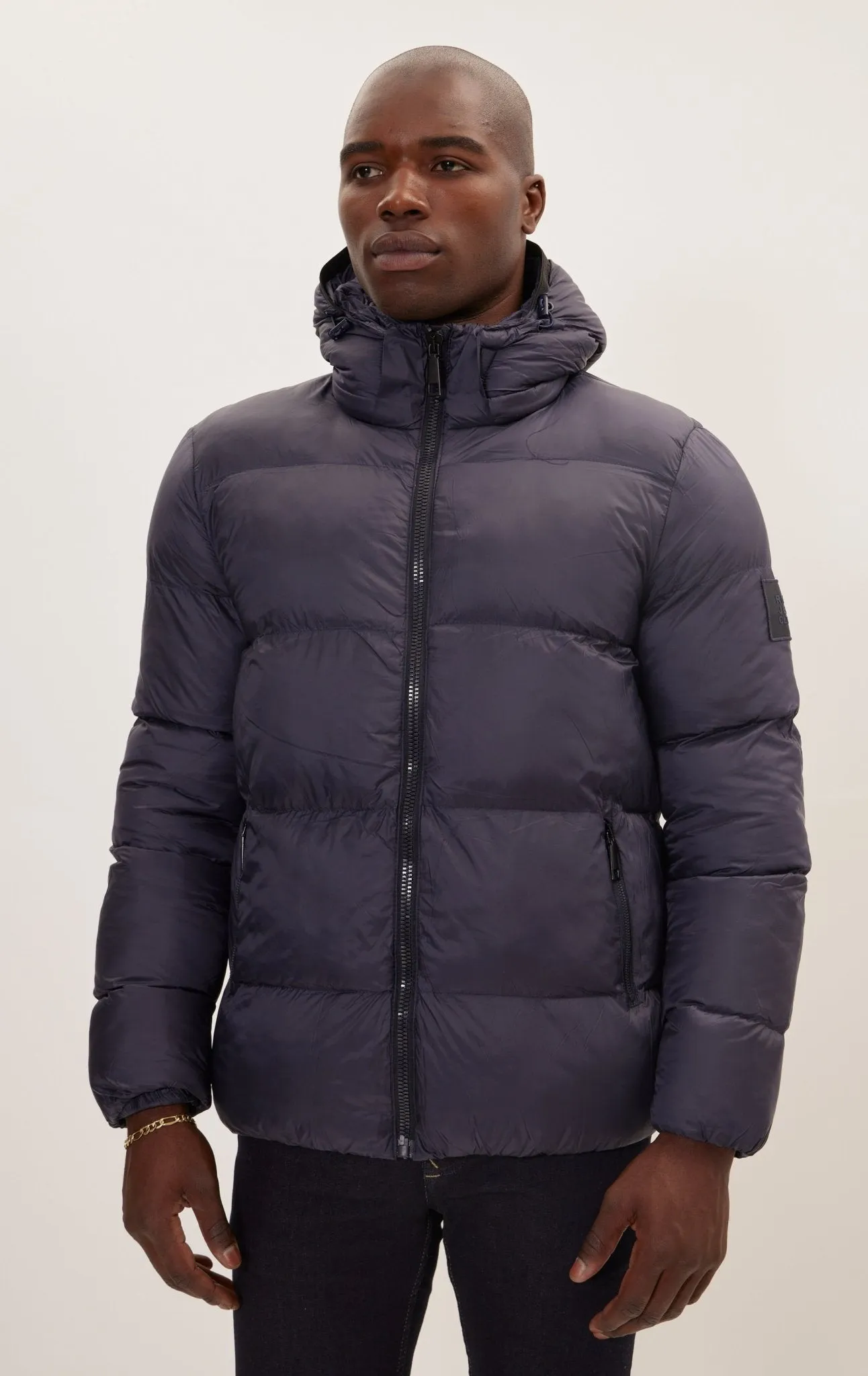 Heavy Padded Coat - Navy