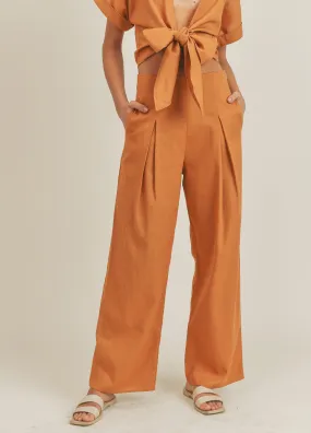 High Waisted Pleated Pants