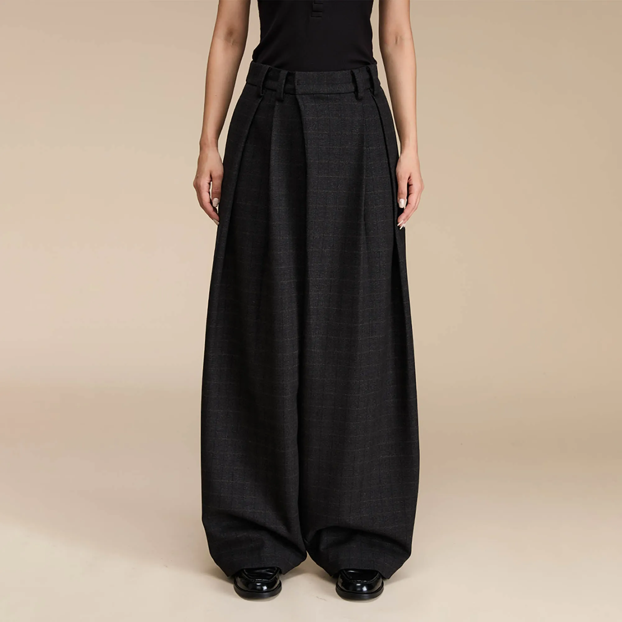 High-Waisted Wide-Leg Palazzo Pants