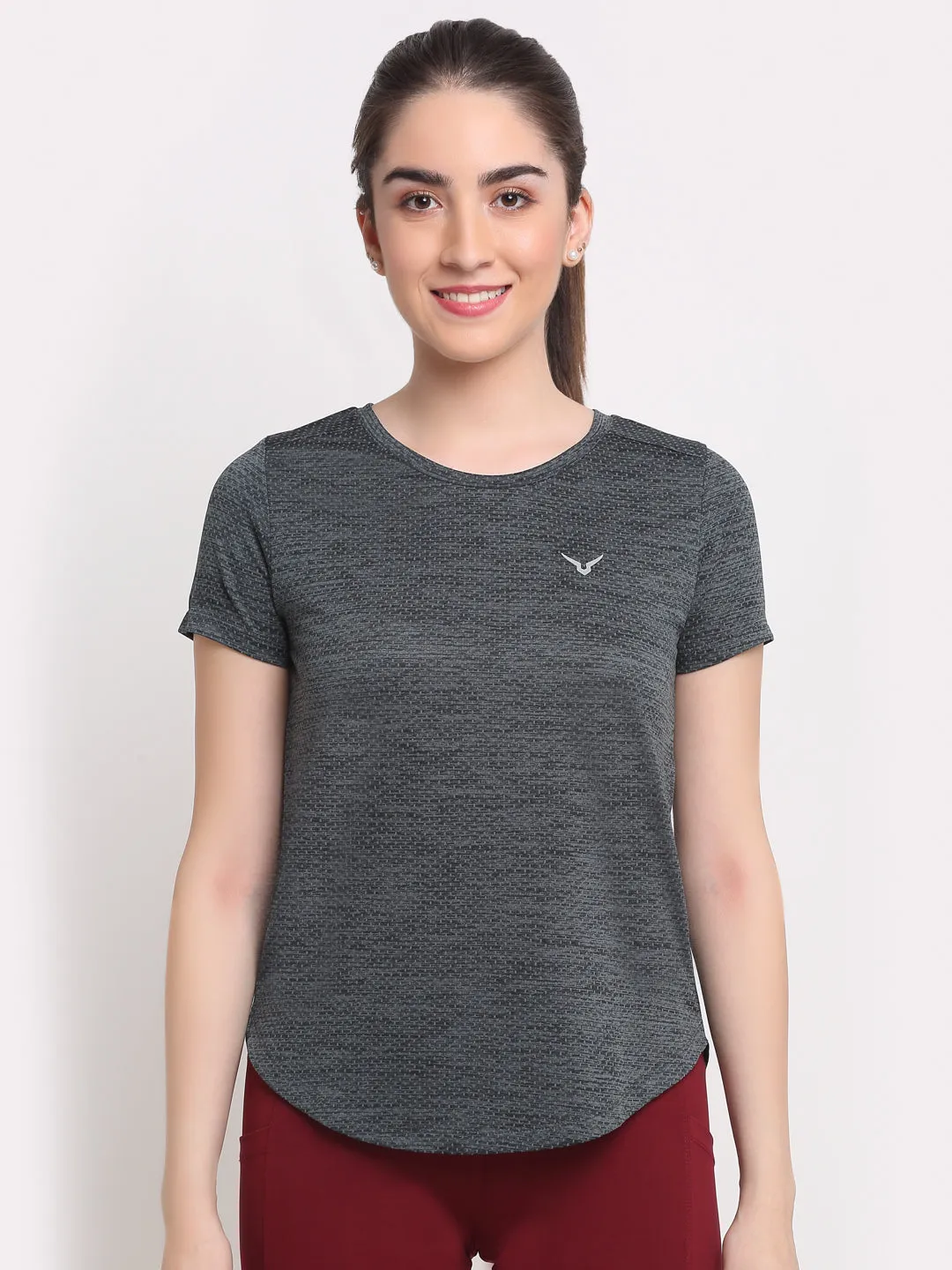 Invincible Women's Fitness Jacquard Tee