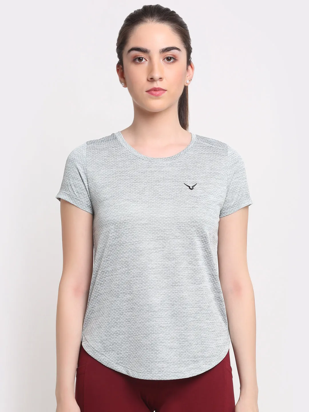 Invincible Women's Fitness Jacquard Tee