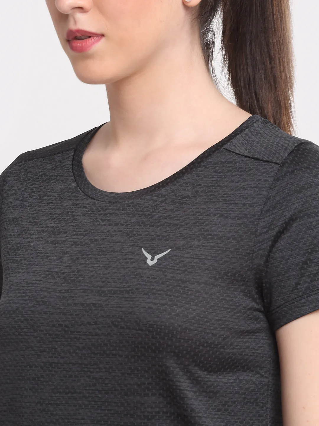 Invincible Women's Fitness Jacquard Tee