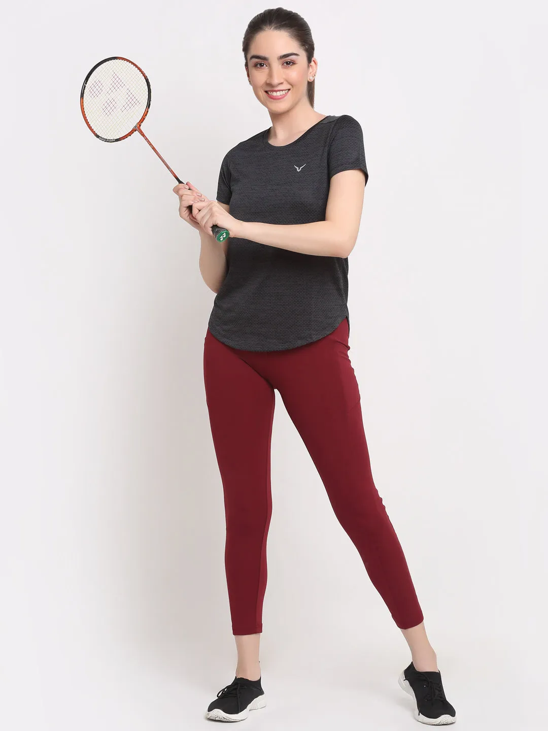 Invincible Women's Fitness Jacquard Tee