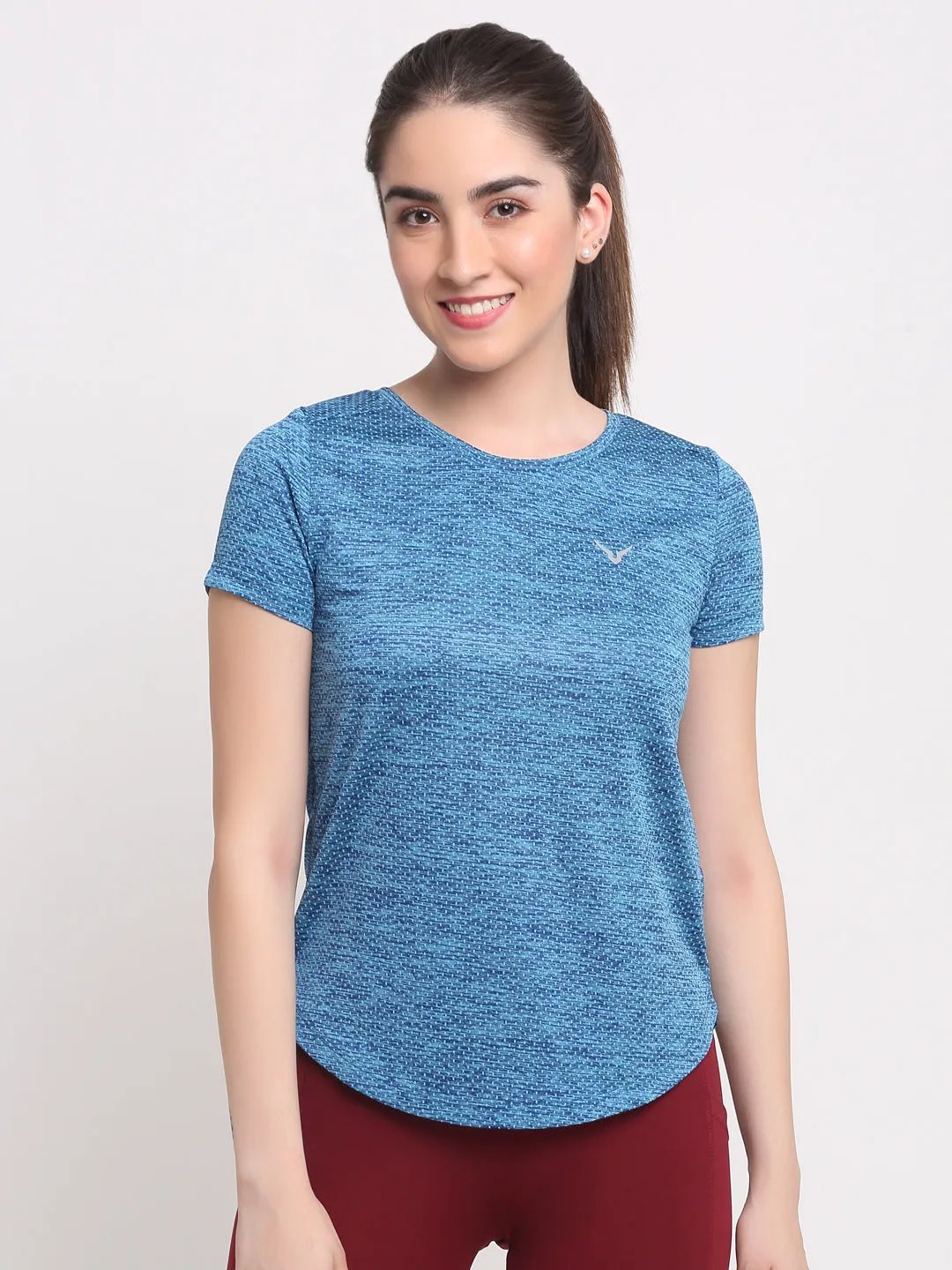 Invincible Women's Fitness Jacquard Tee