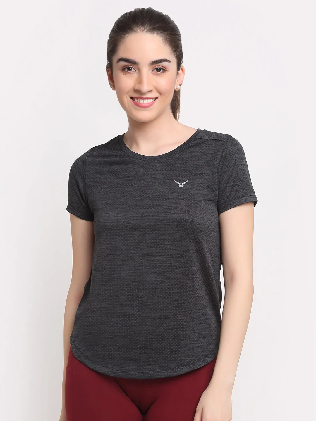 Invincible Women's Fitness Jacquard Tee