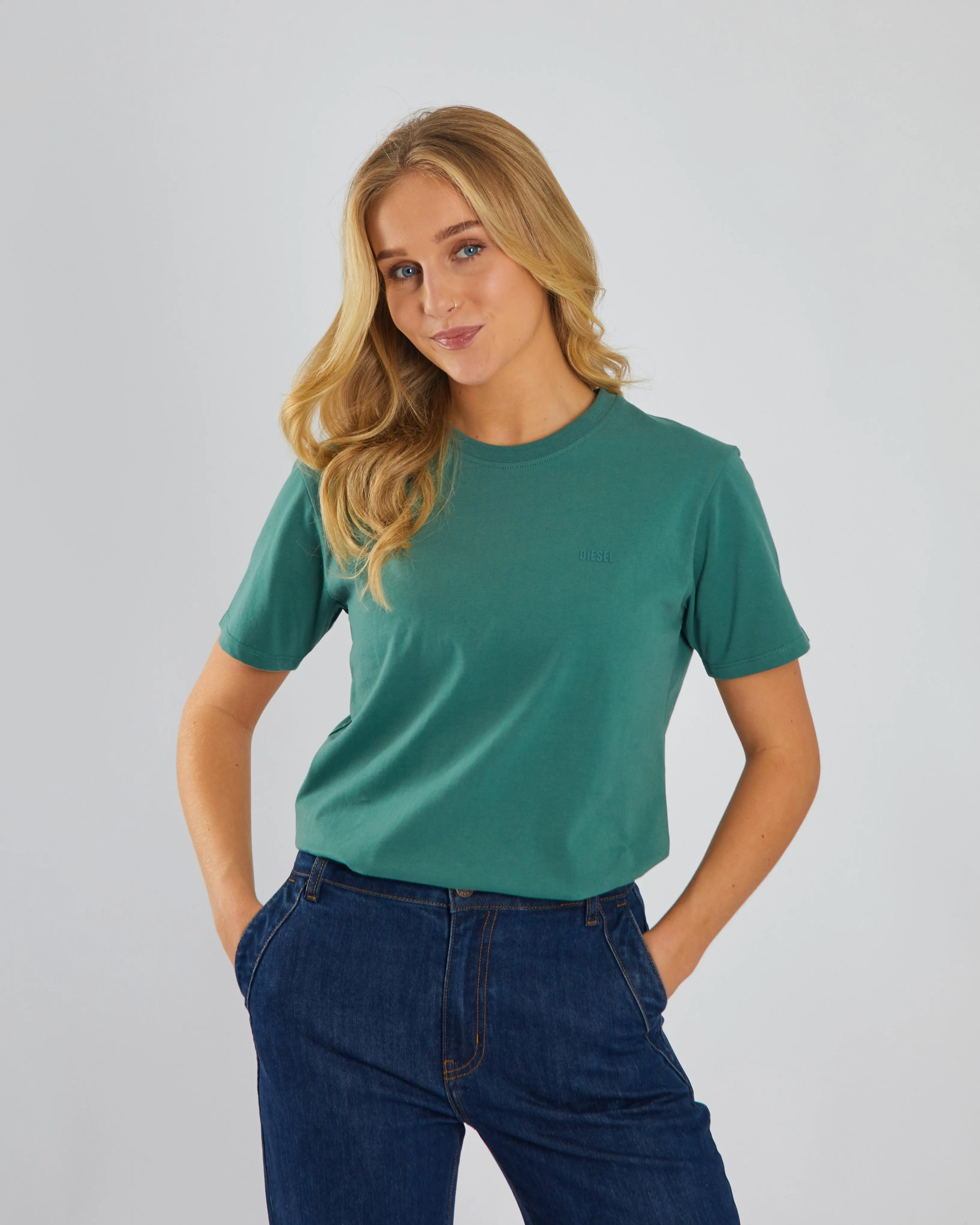 Jada Basic O Neck Green Trail