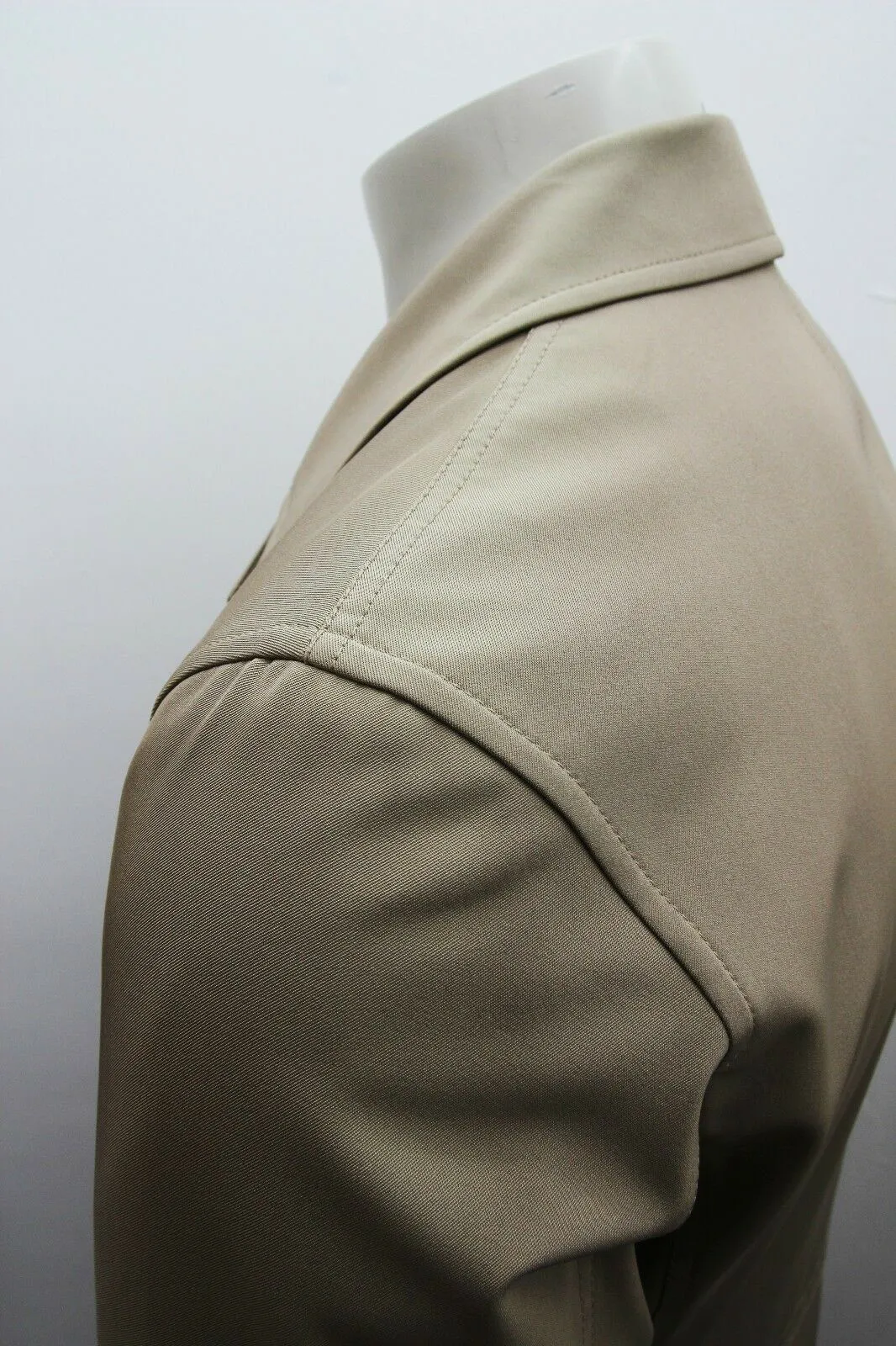 Khaki Tecno Stretch Fabric Padded Jacket