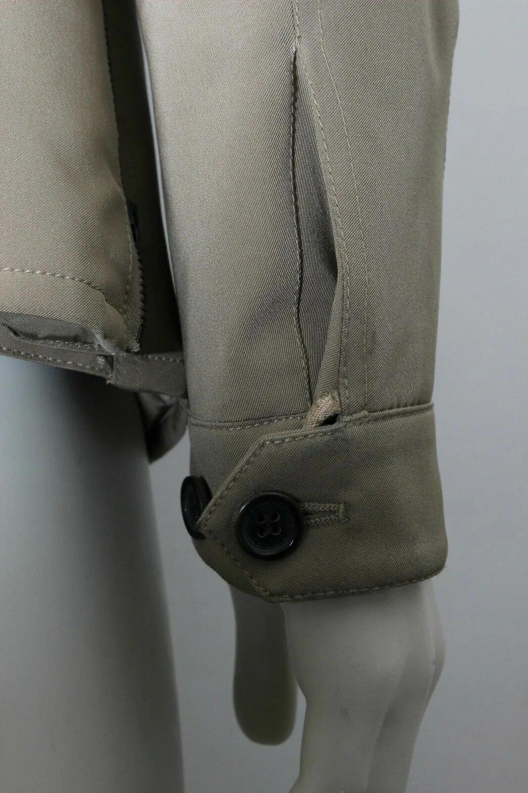 Khaki Tecno Stretch Fabric Padded Jacket