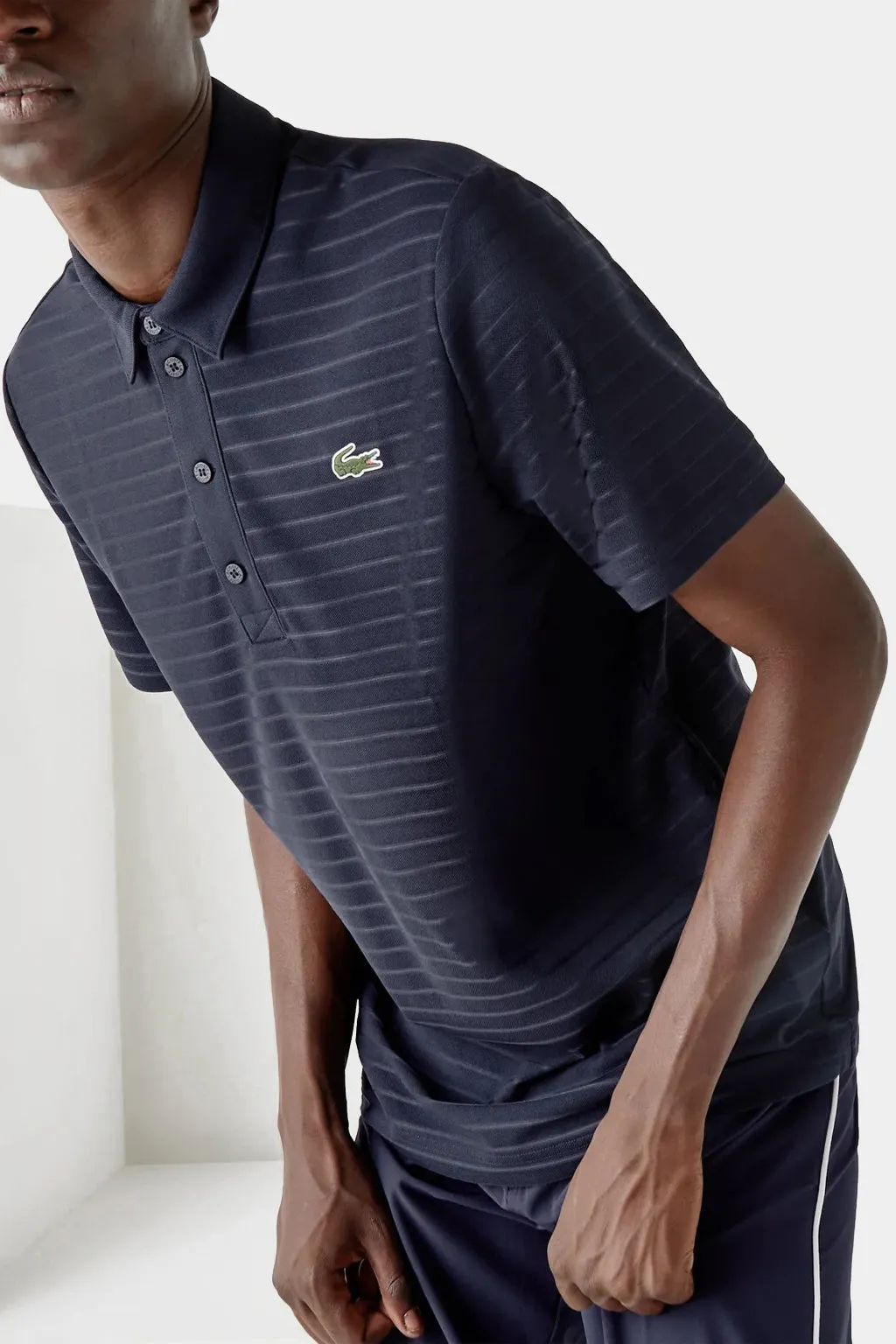 Lacoste Sport Textured Breathable Golf Polo Shirt