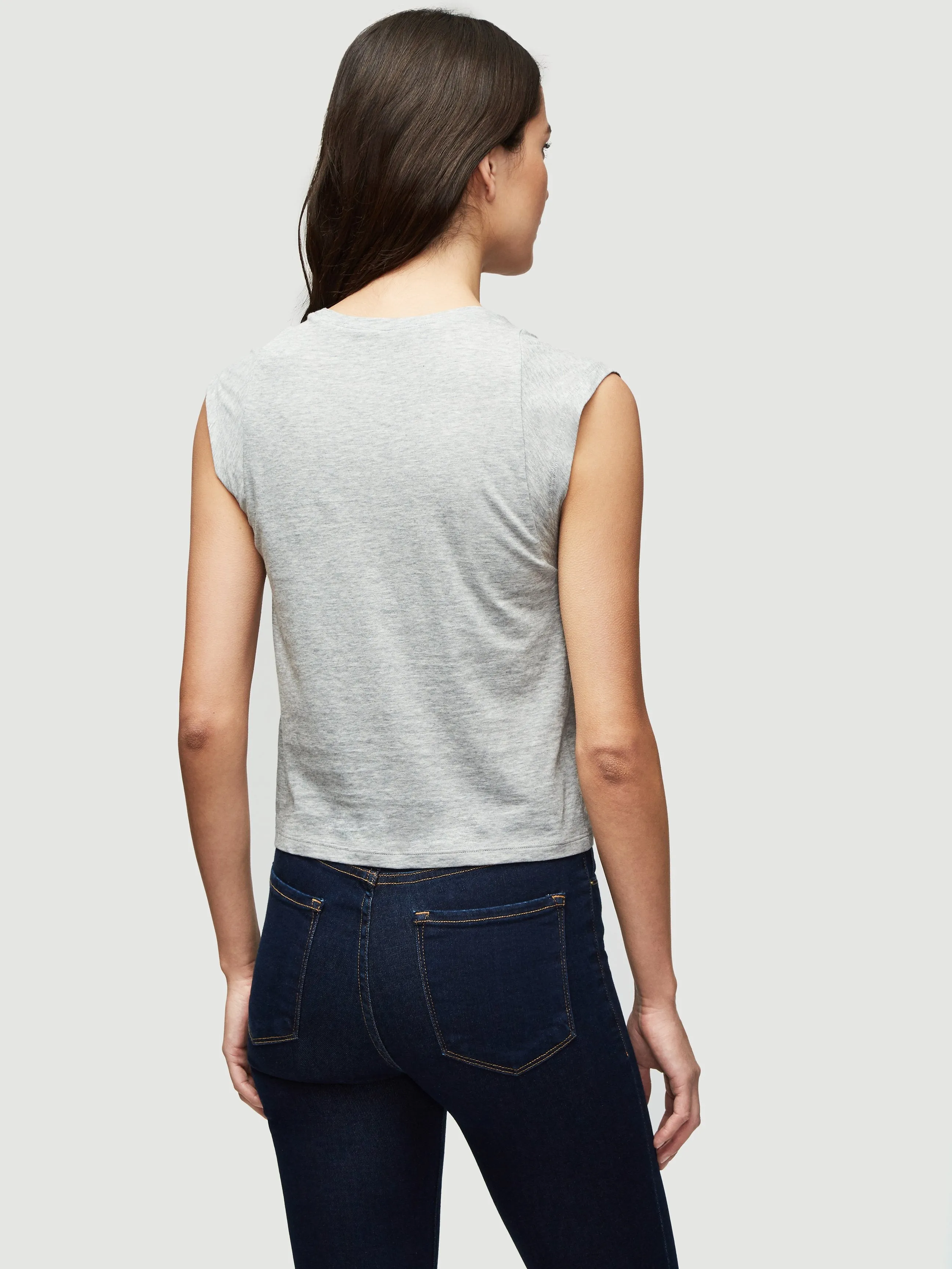 Le High Rise Muscle Tee -- Gris Heather