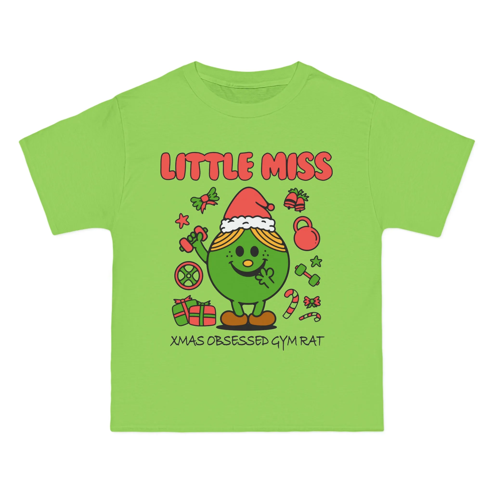 LITTLE MISS XMAS OBSESSED GYM RAT- TEE