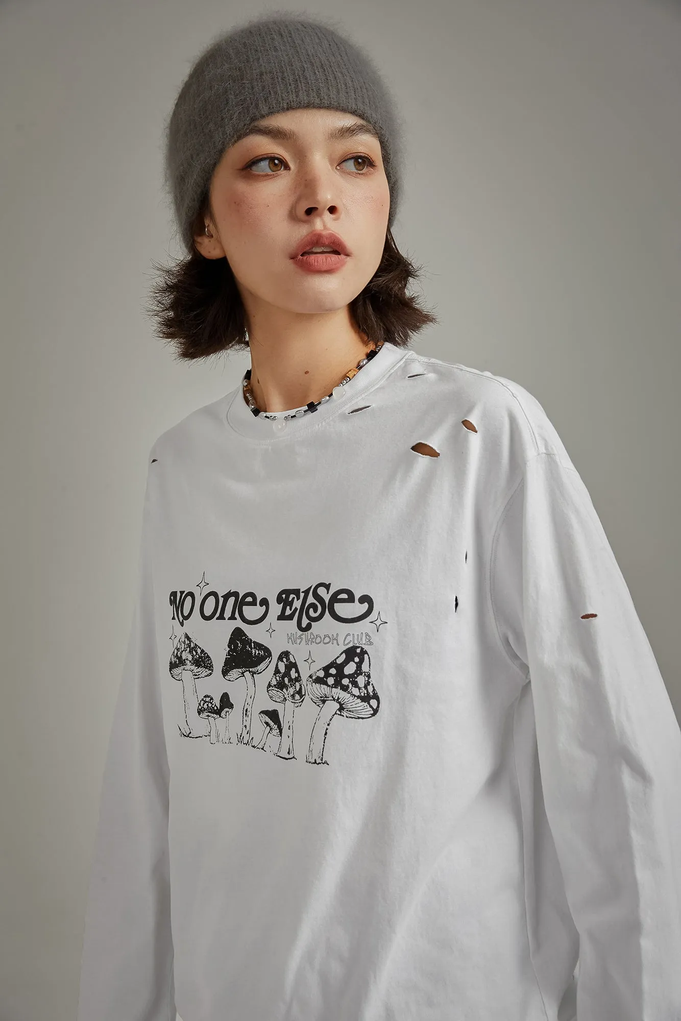 Logo Mushroom Long Sleeve T-Shirt