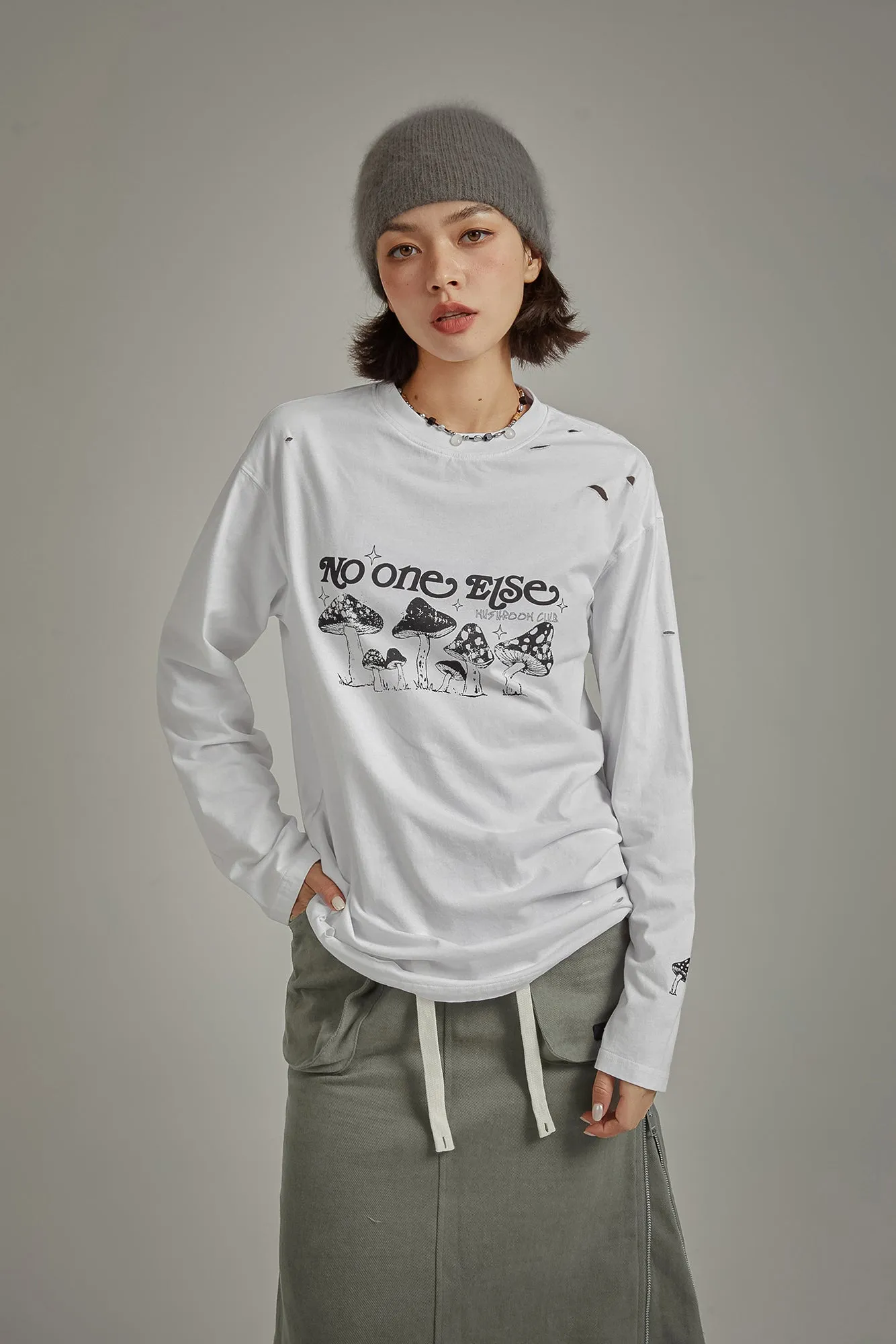 Logo Mushroom Long Sleeve T-Shirt