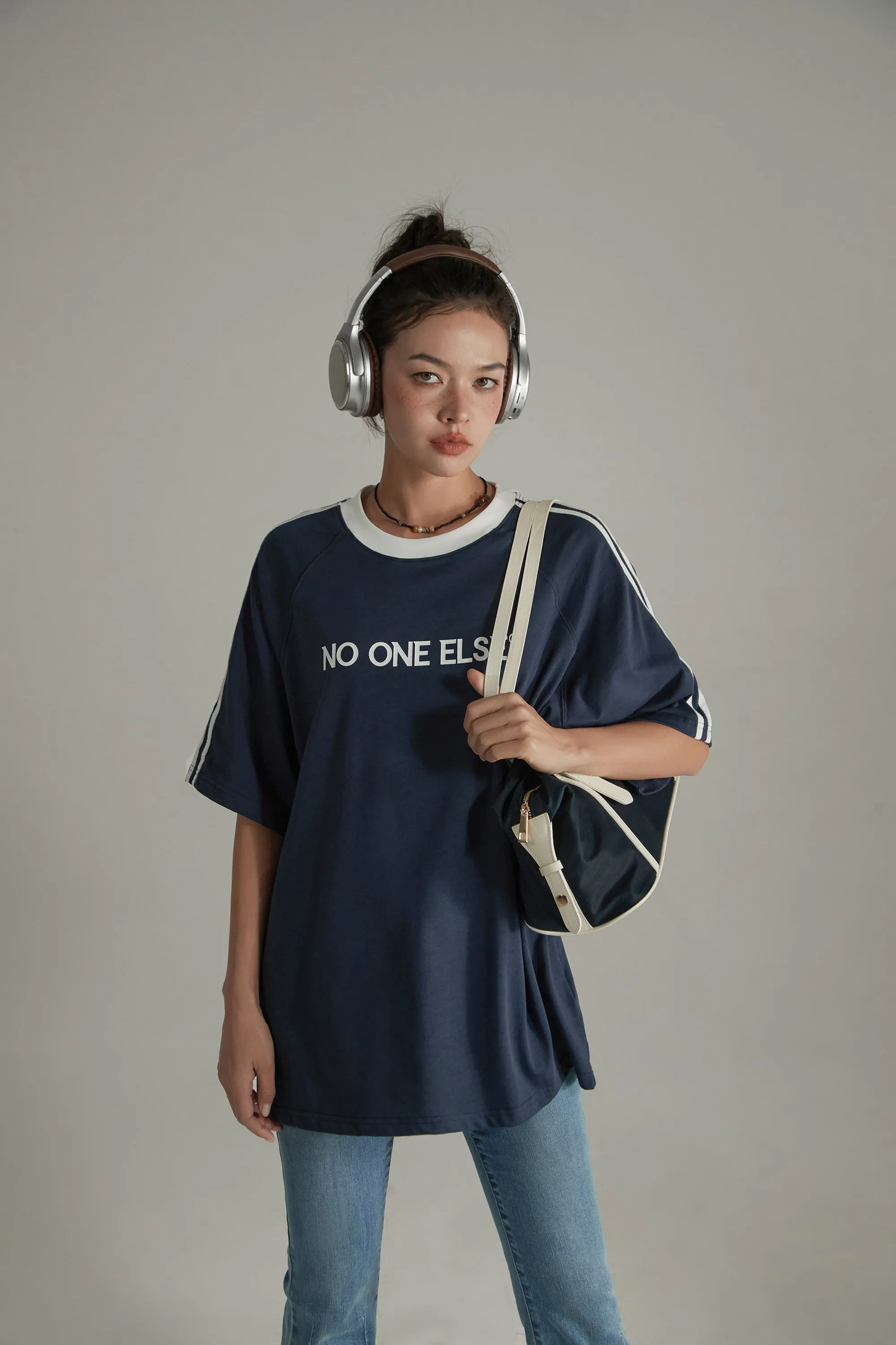 Noe Letter Printed Raglan T-Shirt