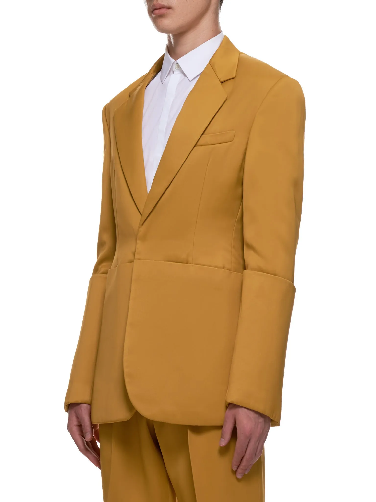 Padded Suit Jacket (003-02-YELLOW)