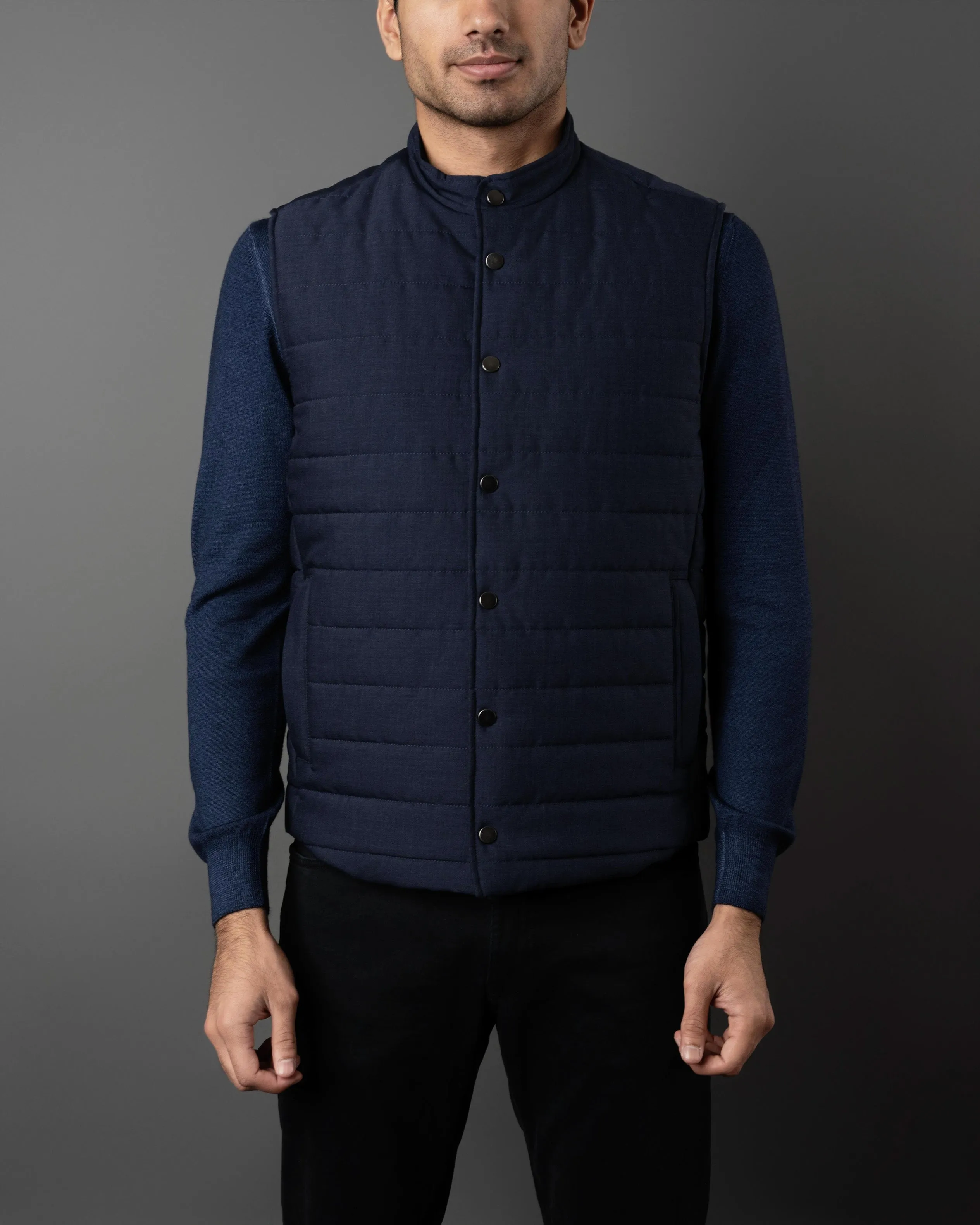 Padded Wool Vest