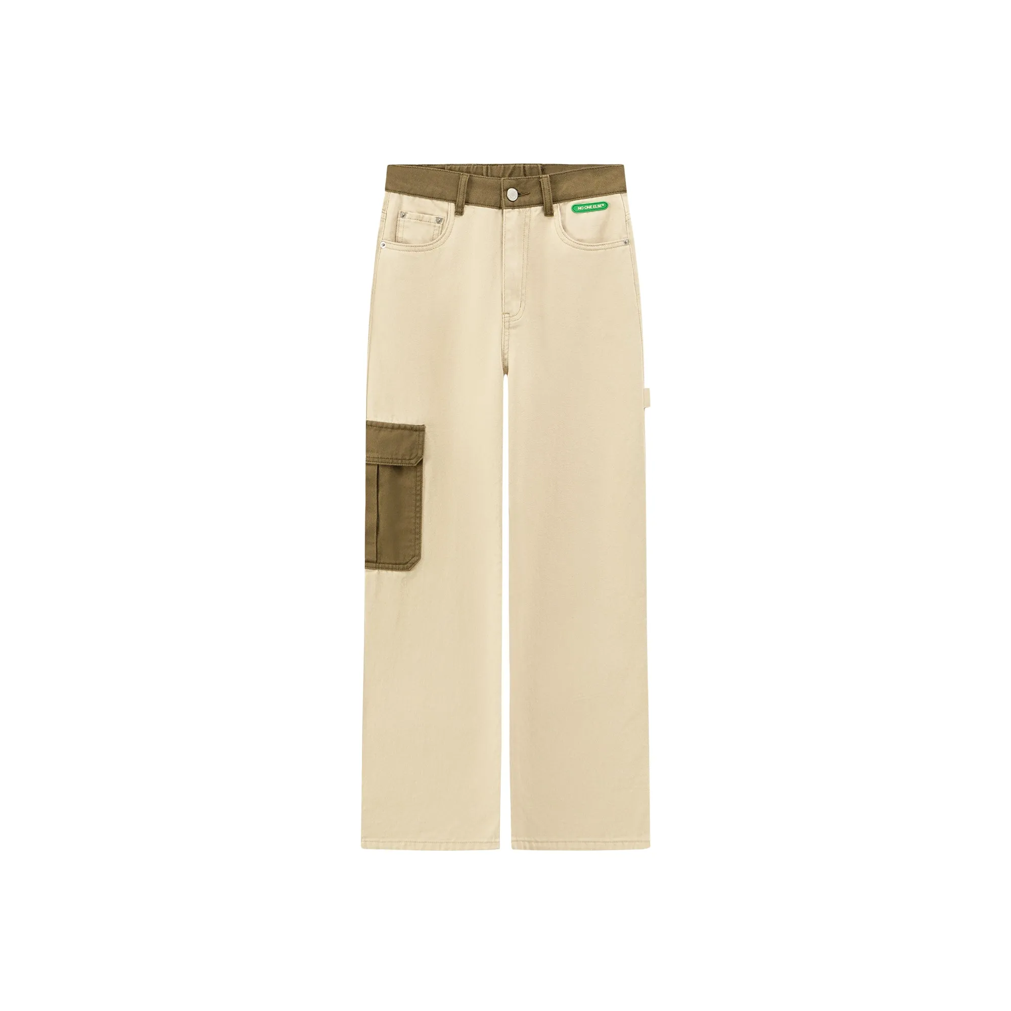 Pocket High-Waisted Casual Pants