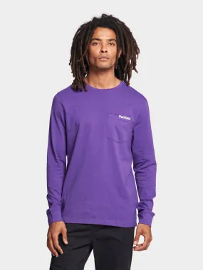 Pocket Long Sleeve T-Shirt in Tillandsia Purple