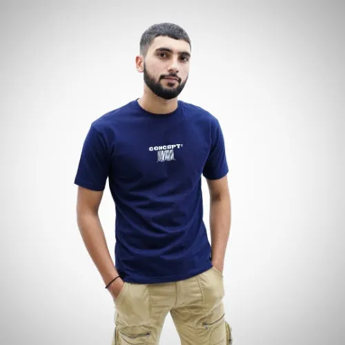 "Concept" Relaxed Blue T-Shirt By DemonWear for Him