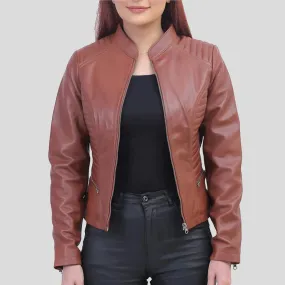 Rachel Womens Brown Padded Jacket