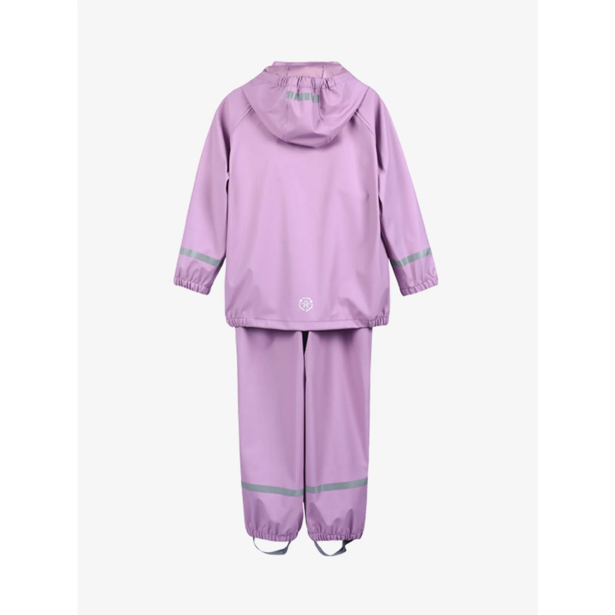 Recycled Rainwear Set with Bibbed Overall - Lavender Mist