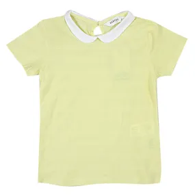 REDTAG Girl's Yellow Casual T-Shirts