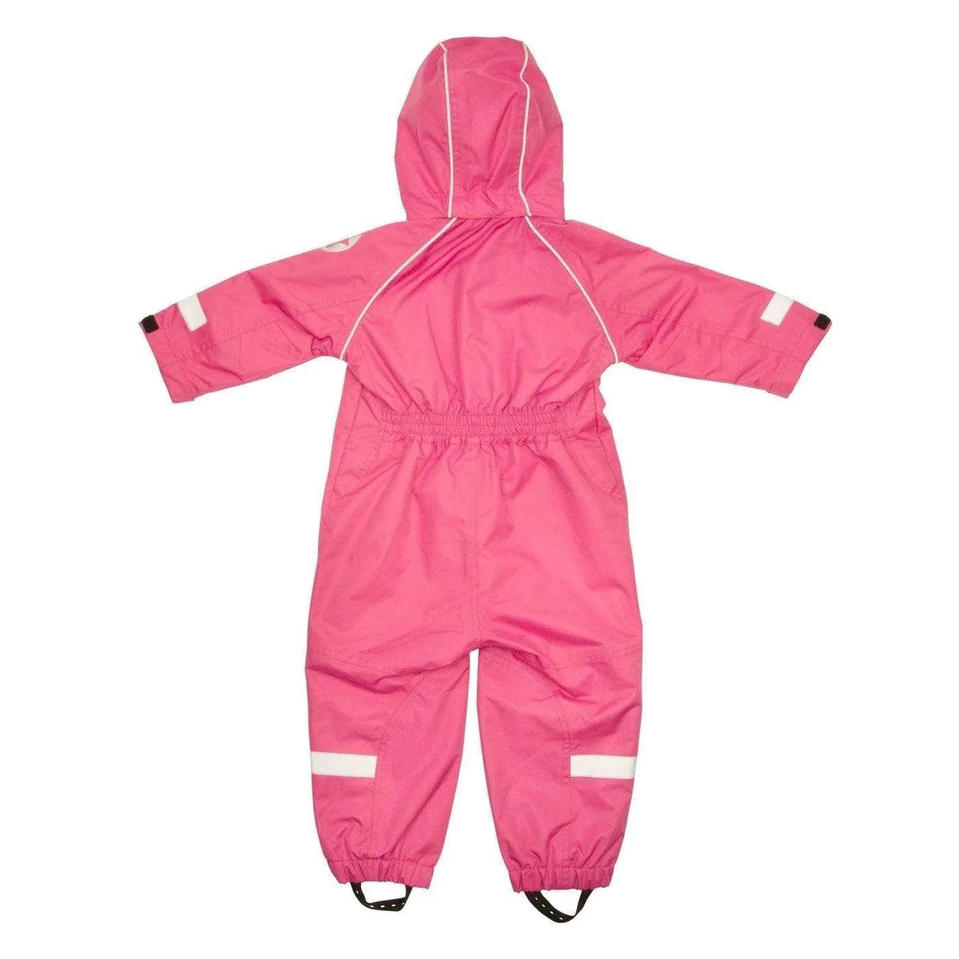 Shell Waterproof Breathable One Piece Overall Suit: Flamingo Pink