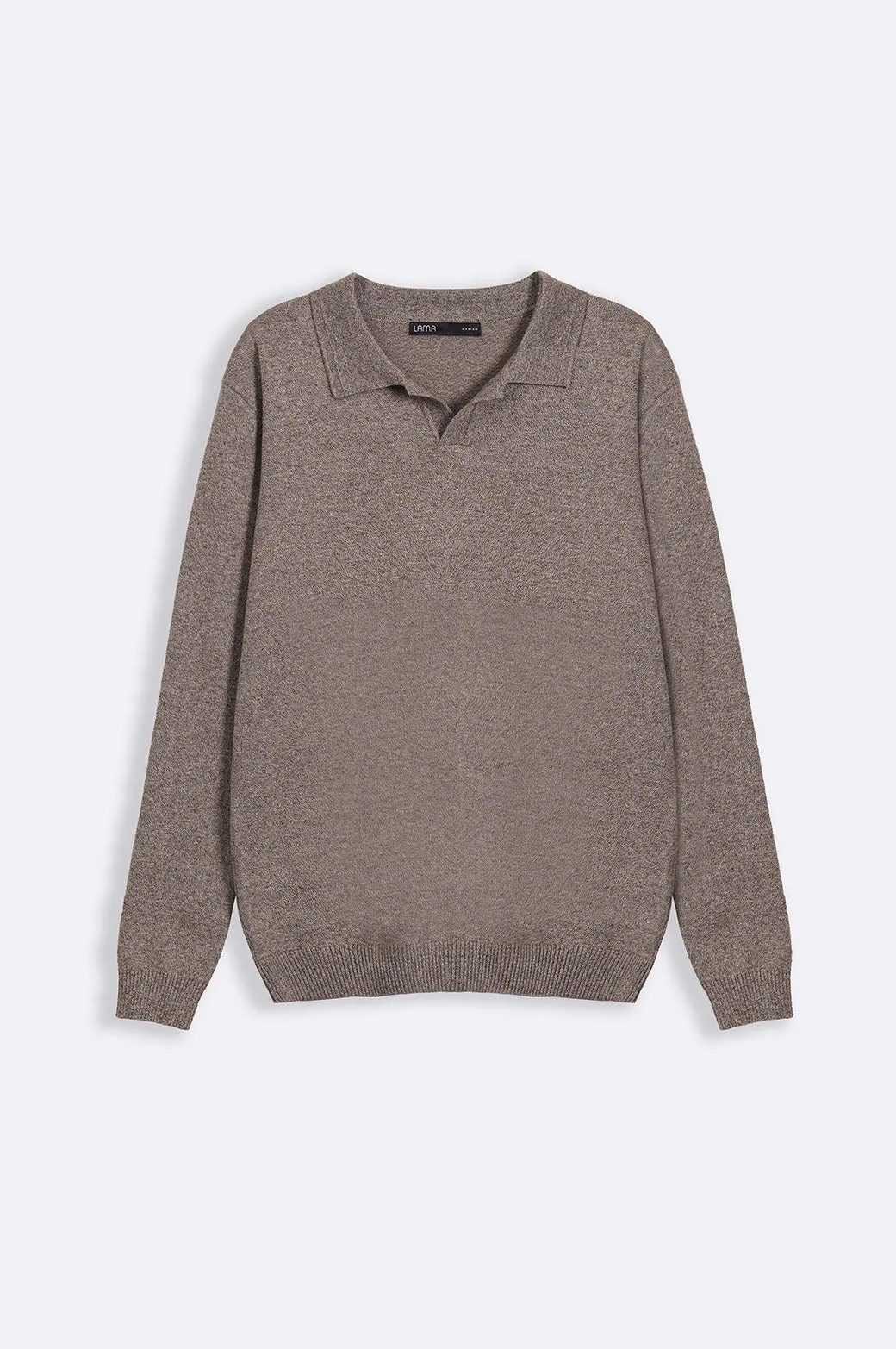 SOFT KNITTED POLO JUMPER