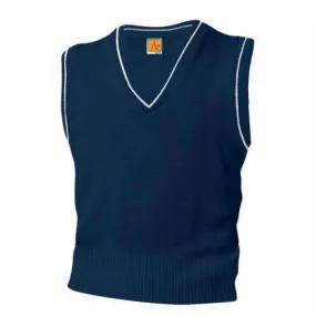 V-Neck Pullover Varsity Sweater Vest Childrens And Ad