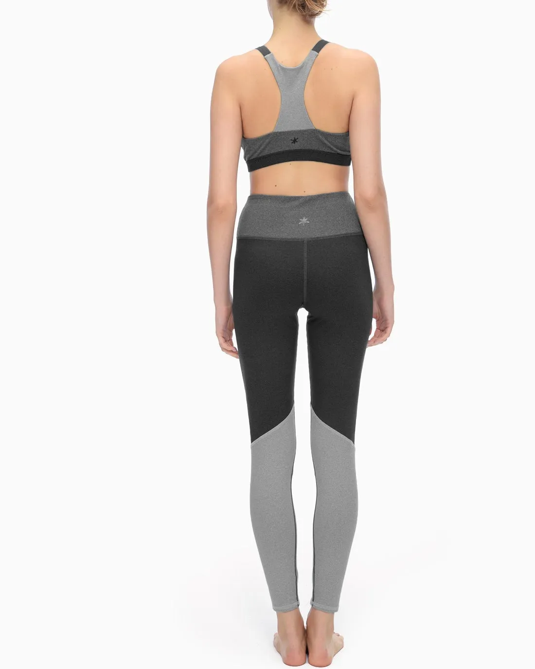 Yoga High Waisted Heather Block Legging